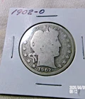 1908 O-SILVER O Barber Half Dollar VERY NICE