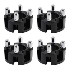 2 Inch Golf Cart Wheel Spacers Kit With Lug Nuts Black For Yamaha Club Car Ezgo