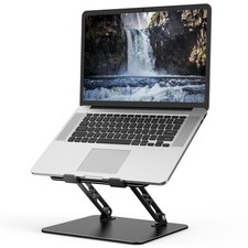 Nayka Adjustable Laptop Stand Desk Metal Foldable Laptop Riser