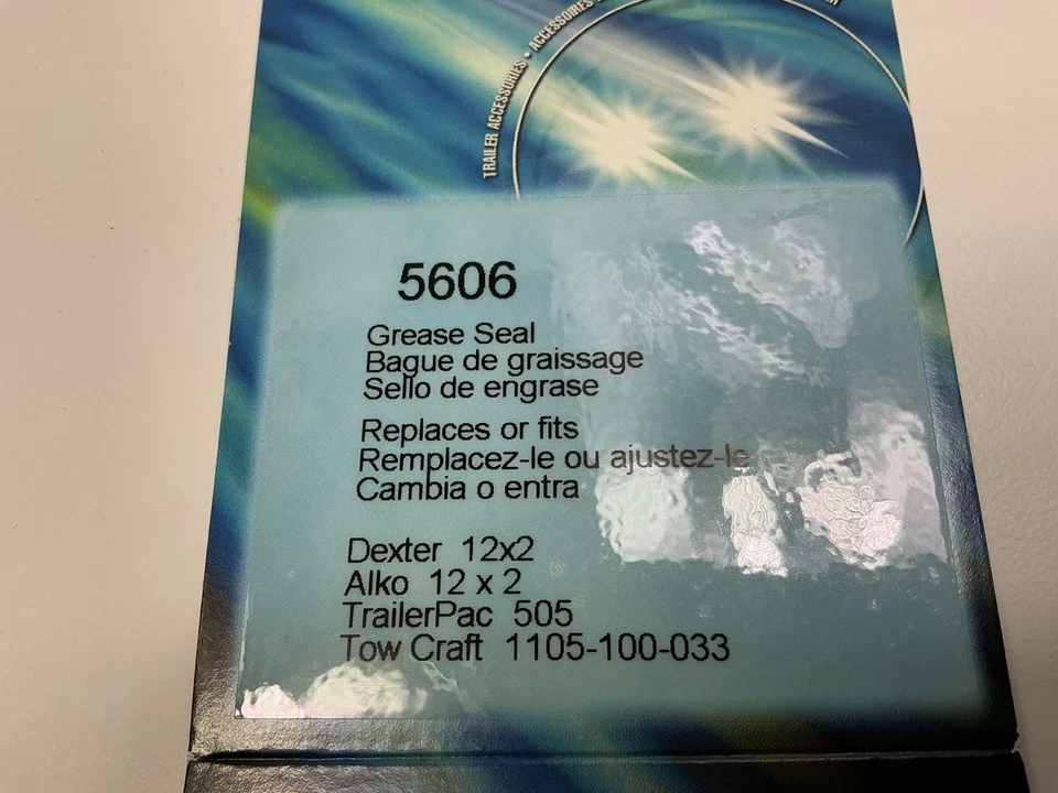 Juego de sellos de grasa Tekonha 5606 - Remolque Dexter 12x2 Alko 12x2 Trailerpac 505 Foto 3 de 3