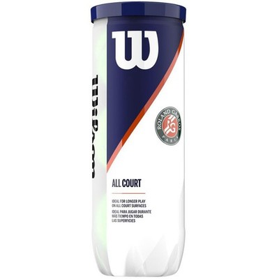 Piłki do tenisa ziemnego Wilson Roland Garros All Court 3 szt. żółte WRT126400 W