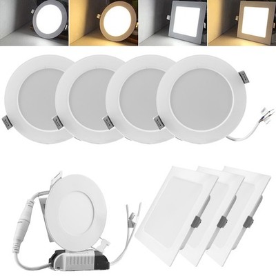 LED Panel Einbaustrahler Einbauleuchte Rund Deckenleuchte Flach Einbau Spot 230V