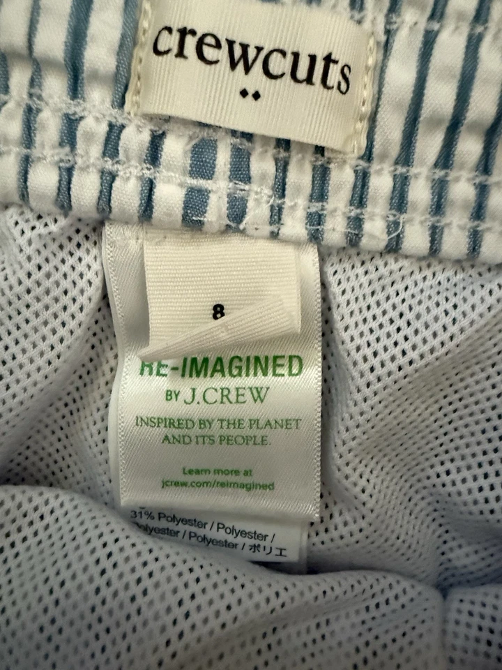 Bañador de niños Crewcuts Jcrew a rayas talla 8 Foto 2 de 3