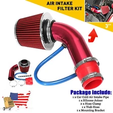 Cold Air Intake Filter Induction Kit Pipe Power Flow Hose System Car Auto US