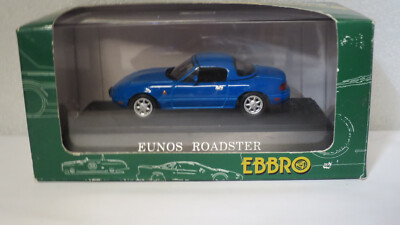 EBBRO EUNOS ROADSTER BLUE 1/43ミニカー 1/43 EBBRO MAZDA MX5 EUNOS ROADSTER BLUE #109 INCLUDES SOFT