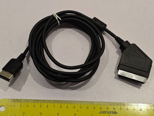 SEGA DREAMCAST OFFICIAL RGB SCART TV CABLE LEAD GENUINE DC Console AV Adapter - Picture 4 of 4