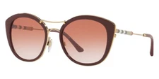 Burberry BE4251Q 340313 Sunglasses Bordeaux Frame Brown Lens 53mm