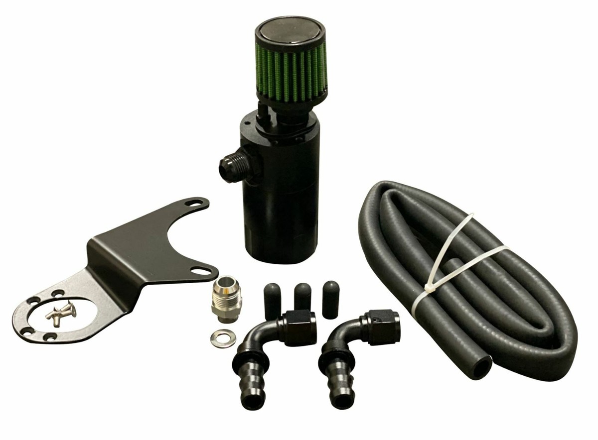 Billet Oil Catch Can Kit For Mitsubishi Evo 8 9 4G63T VTA