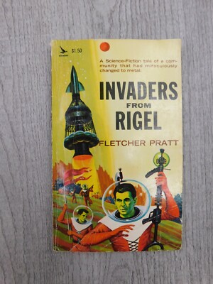 Invaders From Rigel Fletcher Pratt 1960 Airmont 1std Ed VTG Science Fiction Book