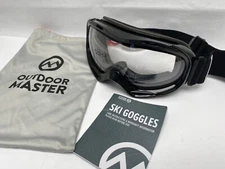 Outdoor Master Ski Goggles Black Over Glasses Ski & Snowboard fabric case book H