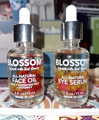 Blossom All-Natural Eye Serum and Face Oil All Natural Vegan Oils Free Radicals