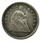 1857 H10C Seated Liberty Half Dime XF #