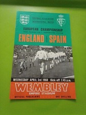 England V Spain European Championship Quarter Finals Football Programme. ...