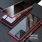 360 Magnet Tempered Glass Anti Spy Case For Samsung Galaxy S25 S24 S23 S22 Ultra