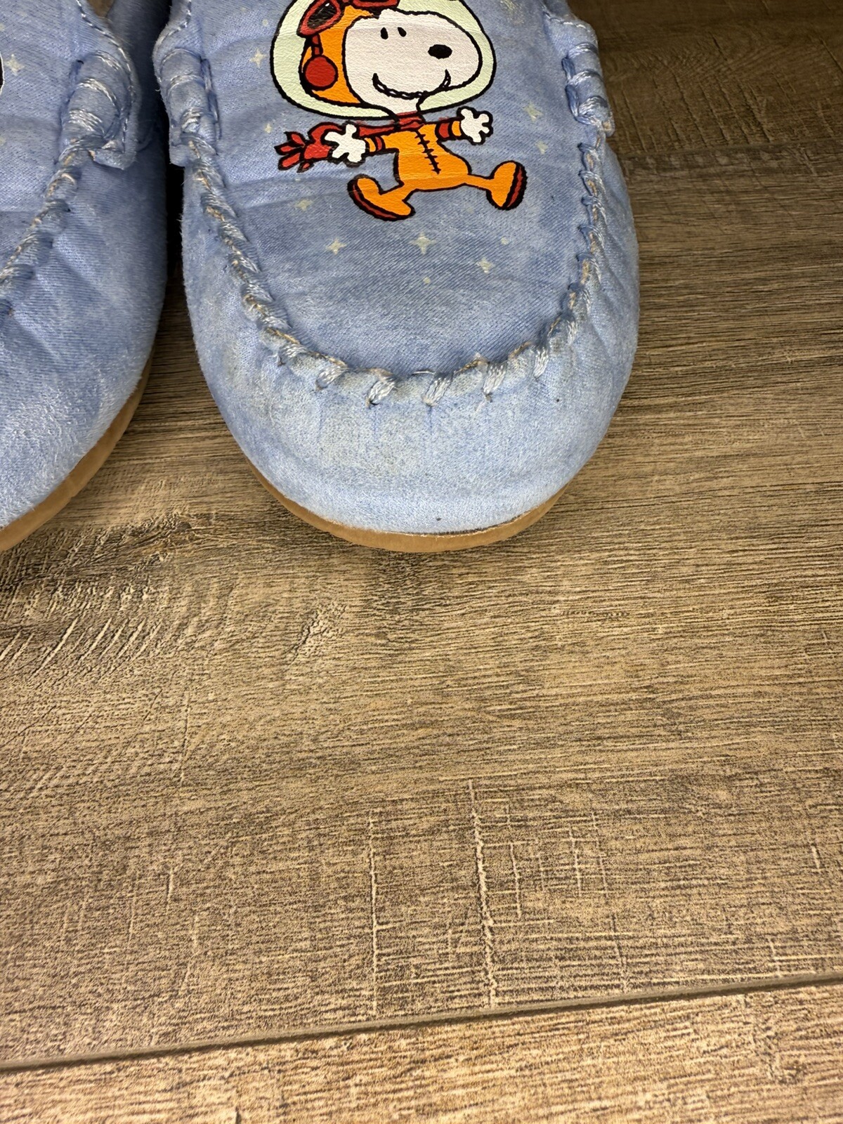 APL Mocassino Lands End PEANUTS YOUTH taglia 3M Snoopy Woodstock Space