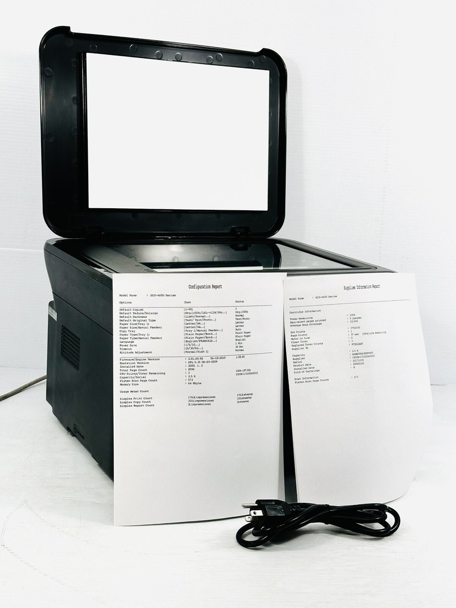 Samsung SCX-4600 All-In-One Laser Printer **Tested Working Fine