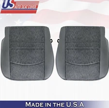 2015 2016 For Dodge Ram 5500 SLT Driver Passenger Bottom Cloth Seat Covers Gray