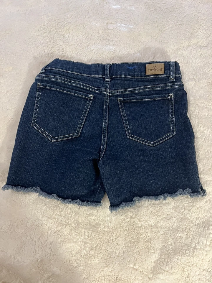 Lote de 2 Pantalones Cortos Jordache Niñas Talla 12 Denim Y Caqui Foto 4 de 4