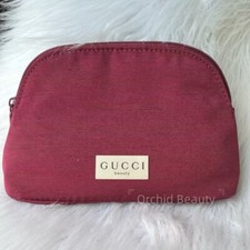Gucci Beauty Cosmetic Makeup Travel Zipper Pouch 7.5'' Authentic New