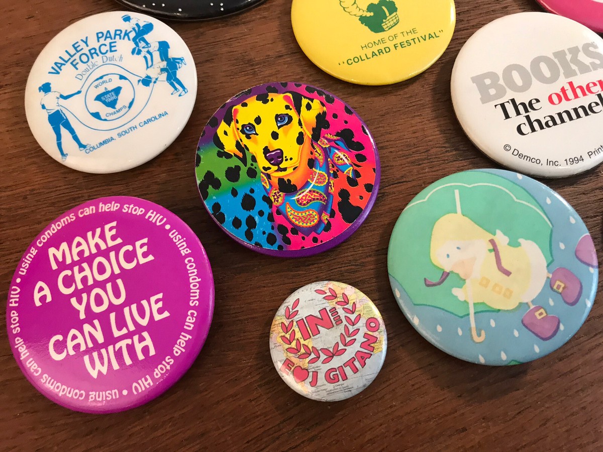 Vintage Lot of 19 Miscellaneous Pin Pinback Buttons (HD14) | eBay