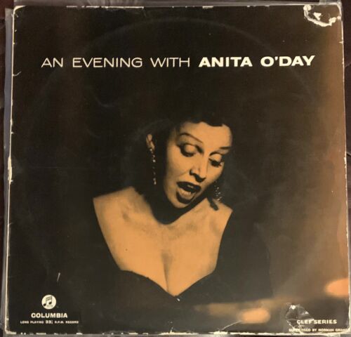 ANITA O'DAY-“An Evening With” On Columbia Clef Series 1957 LP Vinyl Jazz Vocal - Picture 1 of 4