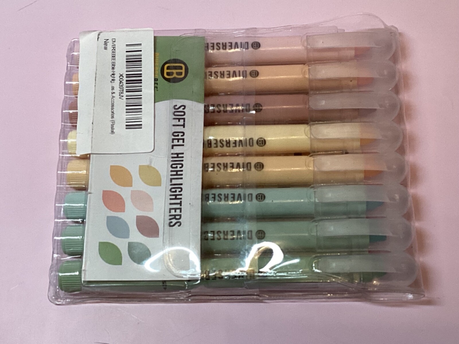 DIVERSEBEE Highlighters and Pens No Bleed, 8 Pack Assorted Gel Colors for Bible-image