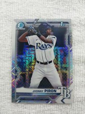Jhonny Piron 2021 1st Bowman Chrome Prospects MOJO Refractor #BCP-239 - Rays