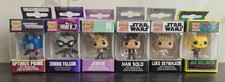 Lote de 6 llaveros de bolsillo pop figuras de vinilo de Star Wars Marvel Disney BTS Transfor