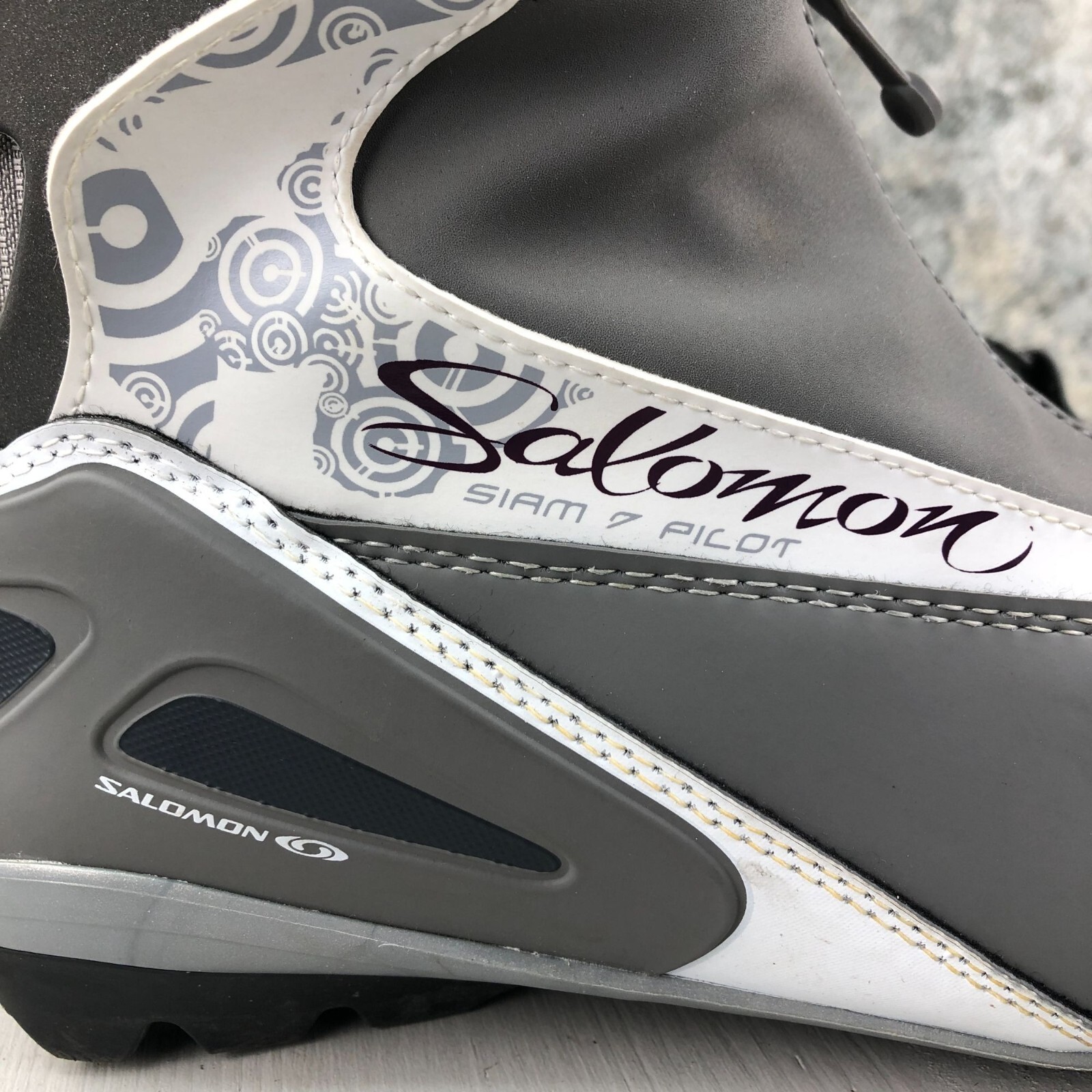 Scarponi da sci di fondo Salomon donna taglia 8 Siam Pilot grigio Thinsulate 534924