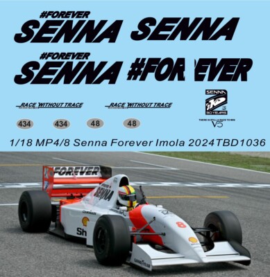 1/18 Decals for McLaren MP4/8 Senna Forever Imola 2024 TBD1036