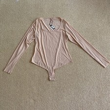 Skims Jelly Sheer Long Sleeve Clay Bodysuit, Size 2X NWT