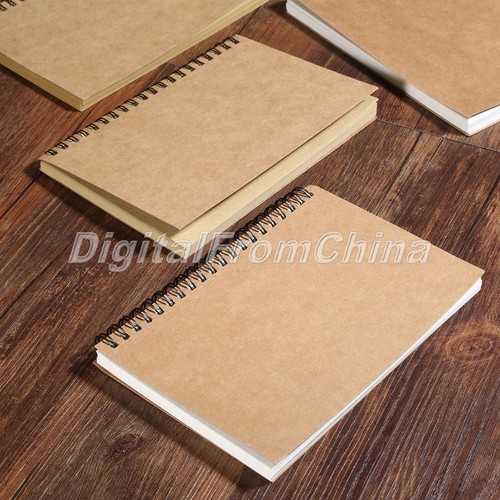 Kraft/White Paper Sketchbook Notebook For Painting Drawing Kids School Supplies - Picture 3 of 10