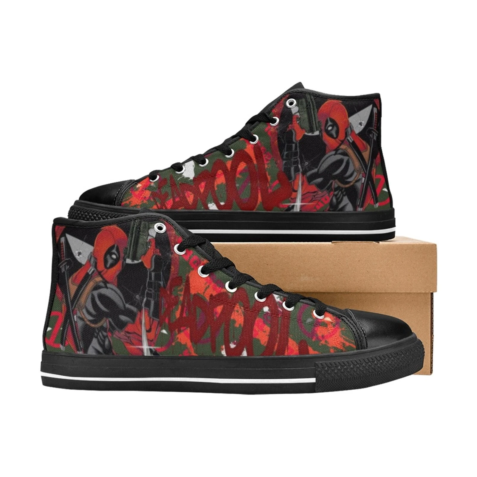 Deadpool High Tops Shoes Sneakers