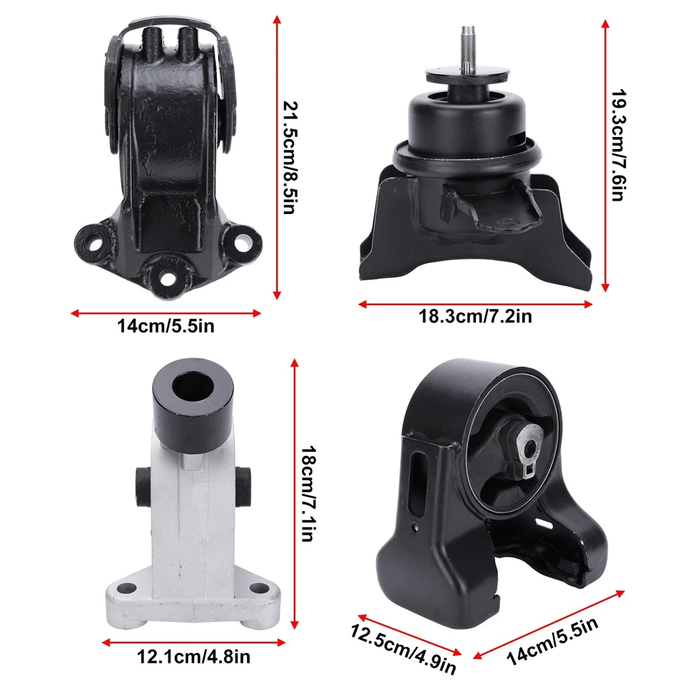 4x Engine Motor & Transmission Mount For Hyundai Entourage 2007-2010 Kia Sedona Foto 2 de 4