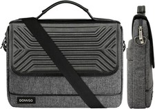 17 Inch Multifunctional Laptop Sleeve With Strap Business Briefcase Waterproof M