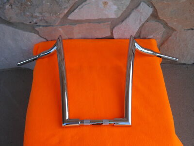 18'' CHROME MONKEY FAT APE HANGER BARS 1 1/2'' HARLEY HANDLEBARS 1982 & UP