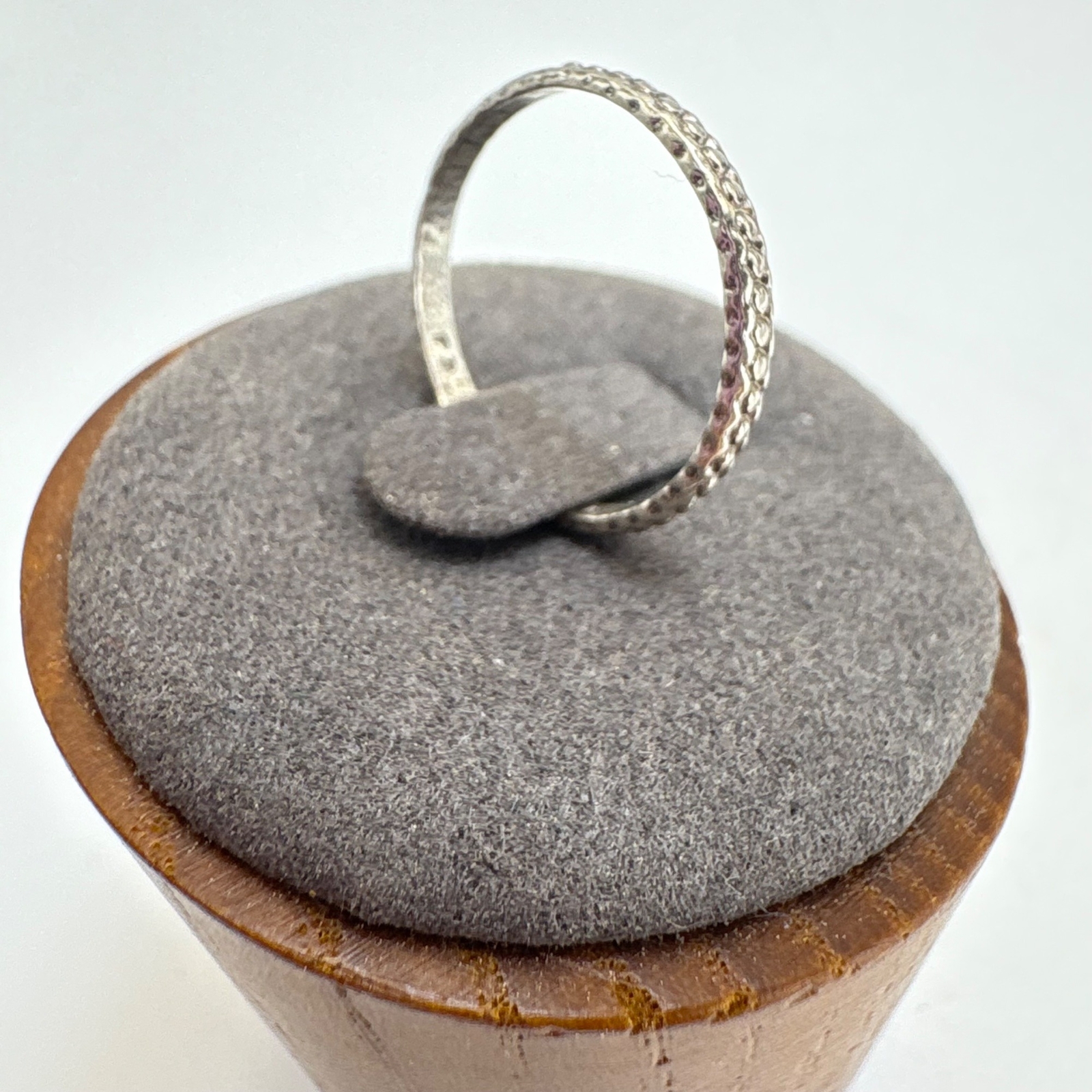 VTG Solid Sterling Silver 925 Illusion Stone Bead… - image 3