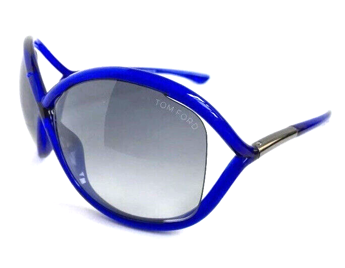 Authentic Tom Ford Whitney TF 9 90B 64mm Blue Oversized Women's