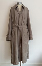 Ralph Lauren Chaps Beige Mens Trench Coat Unisex Oversized Rain Coat M42r W14-16