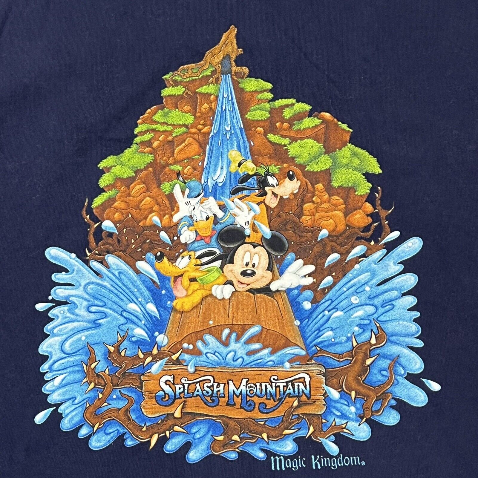 VTG Splash Mountain Shirt Mens XXL Walt Disney Wo… - image 1