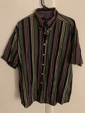 Mark Alexander Vintage Shirt NWT Button-Up Men’s Large Multicolor Striped