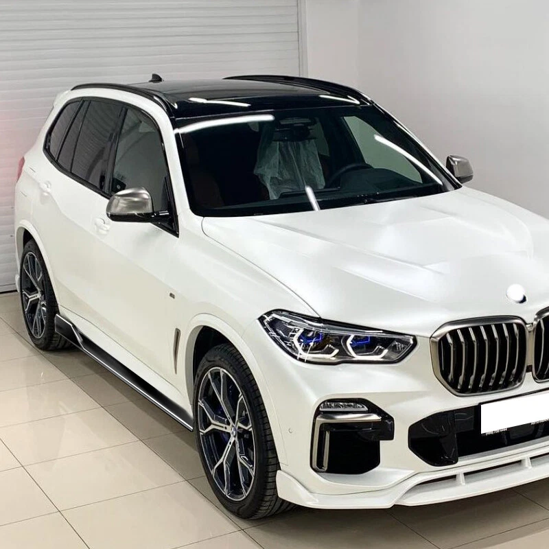 for VW Volkswagen Golf Side Skirt Extension Lip Body Kits Carbon Fiber Painted - Image 3 of 4