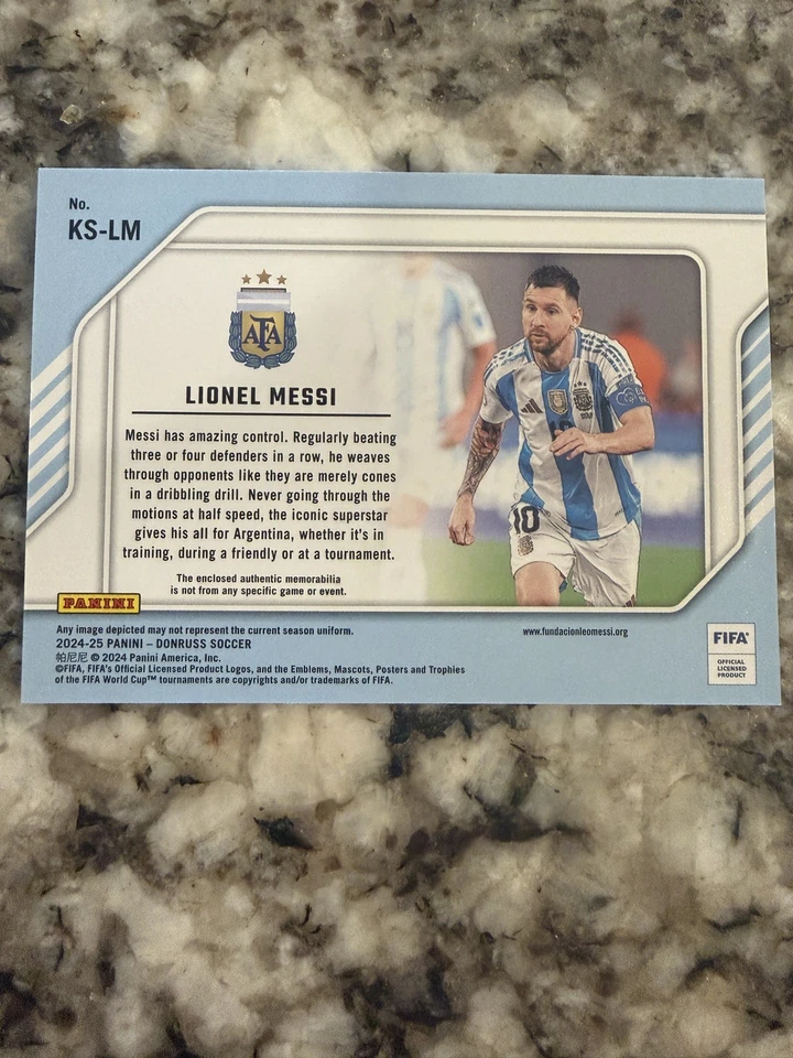 Panini Donruss Soccer 2024-25 Lionel Messi Kit Series Patch - Image 2 of 3