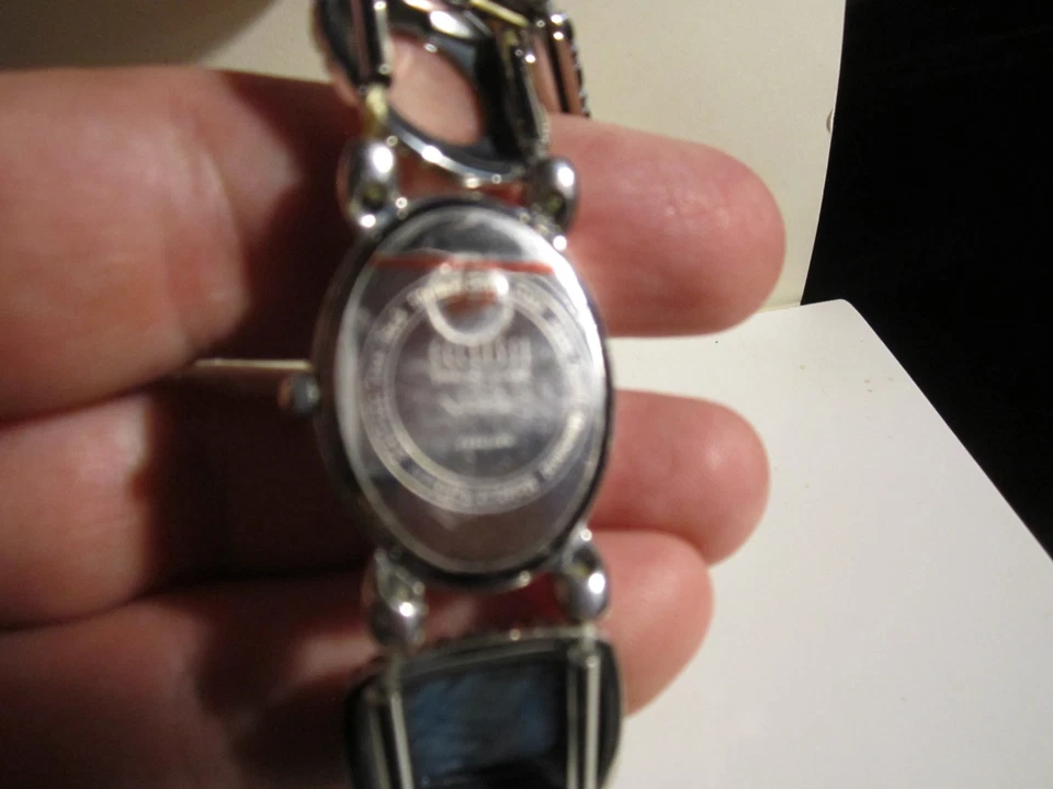 ECCLISSI RELÓGIO DE PRATA ESTERLINA COM CRISTAIS - SERVE ATÉ 7 1/2" - OFC-R2 - Imagem 4 de 4