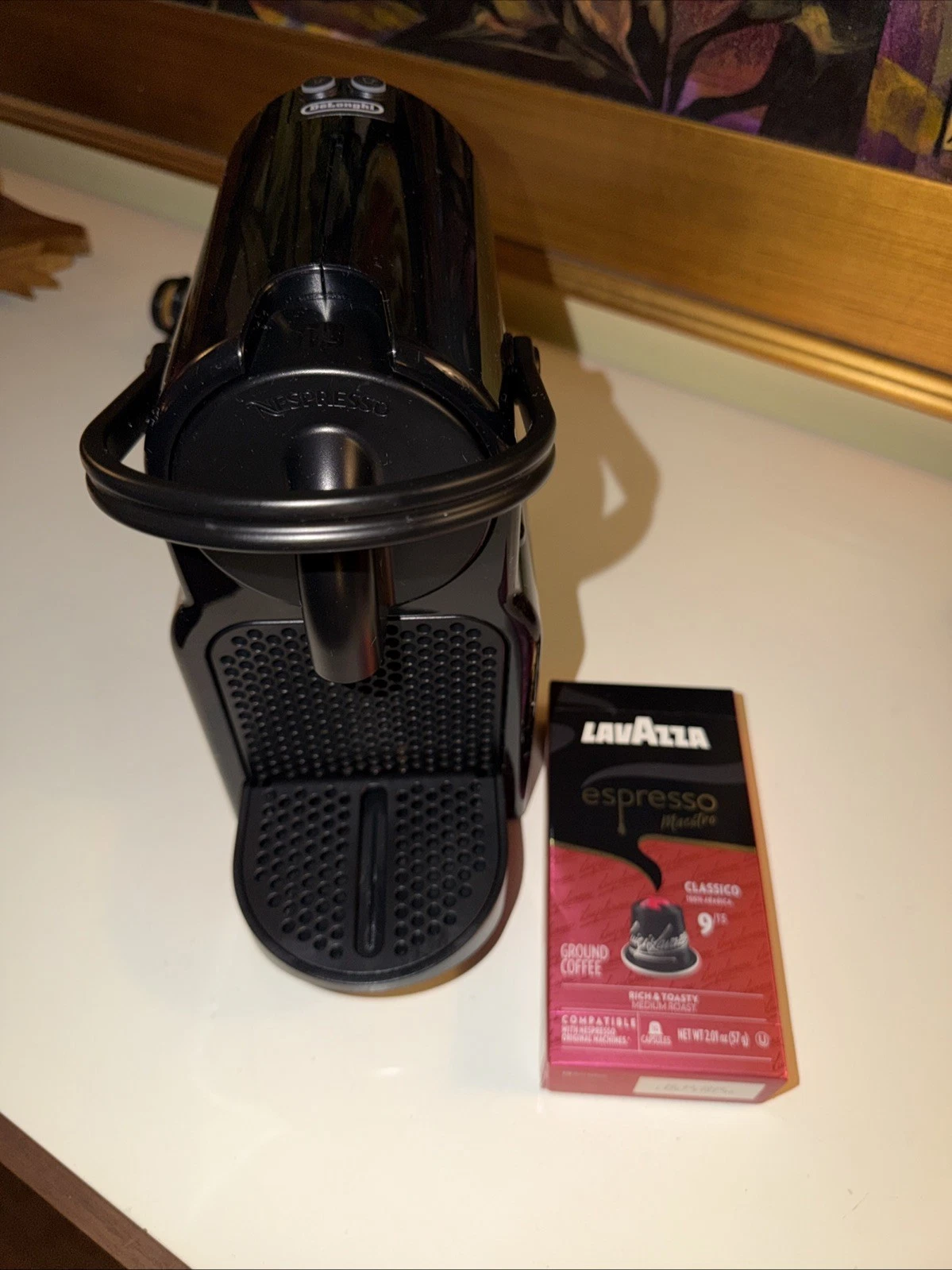 Nespresso Inissia DeLonghi EN80B Espresso Machine - Black Free Espresso Capsules