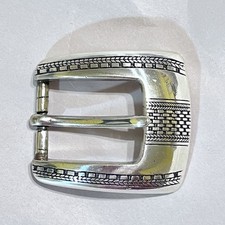 Taiwan RCC 1993 Southwestern Silver Plate Concho Design Belt Buckle