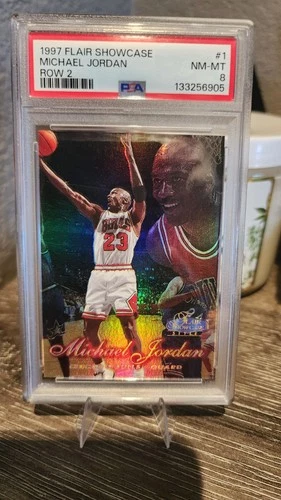 1997-98 Michael Jordan showcase fleer #1 Row 2