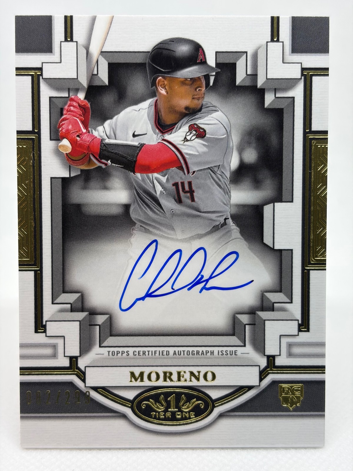 2023 Topps Tier One #BOA-GM2 Gabriel Moreno Break Out Auto /299 RC