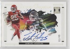 2024 Panini Impeccable Canvas Creations Silver 1/49 Jamaal Charles Auto 3s8