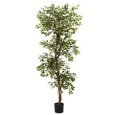 Nearly Natural 6-ft Variegated Ficus Tree